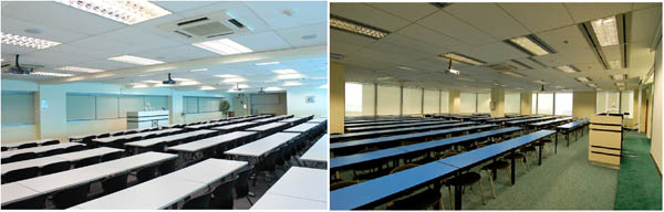 Phòng học của trường rất hiện đại, không gian thoáng mát, rộng rãi để phục vụ tốt nhất cho SV